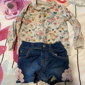 Toddler Girls Shorts & Jacket Set